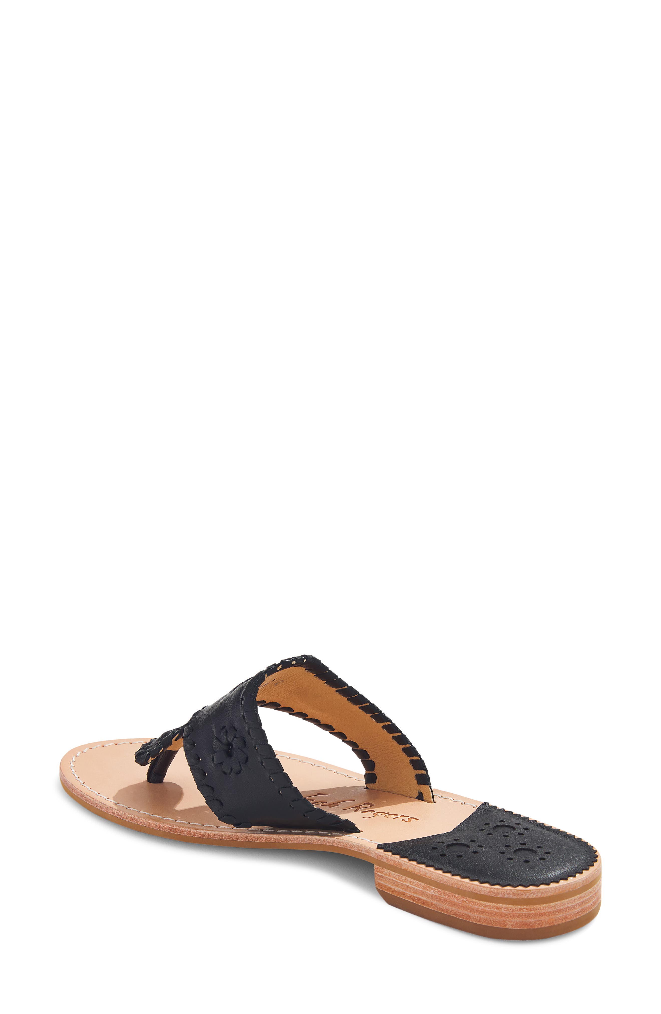 Jack Rogers Jacks Flat Sandal, Alternate, color, Black/ Black