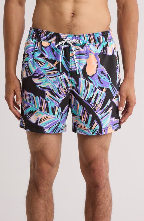 Captain Toucan Swim Trunks