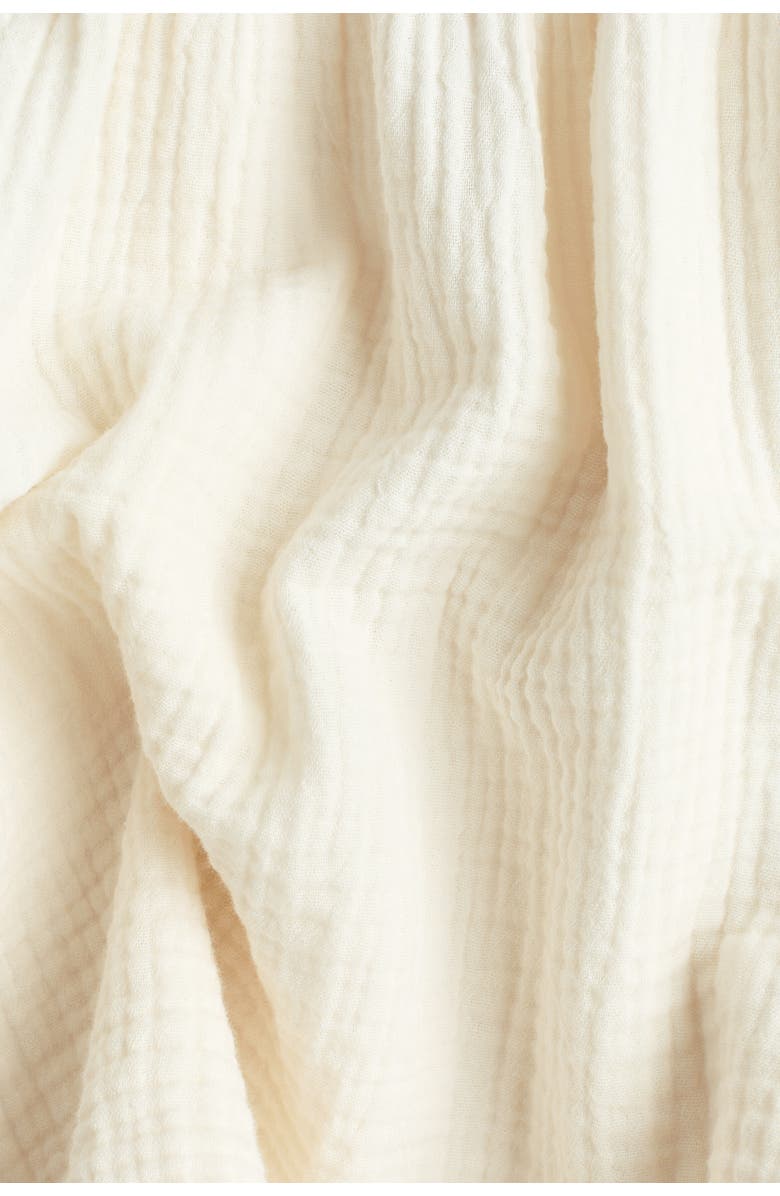 H&M Cotton Muslin Dress, Alternate, color, White