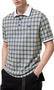 Burberry Check Cotton Blend Polo Shirt