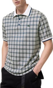 Burberry Check Cotton Blend Polo Shirt