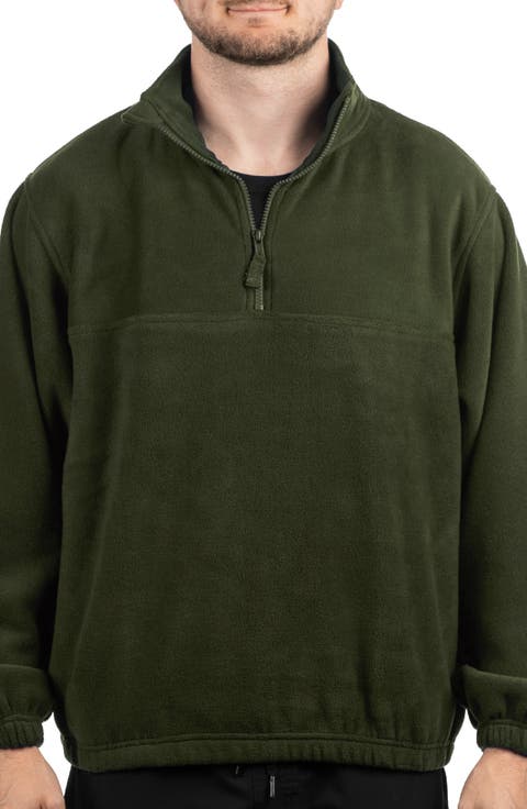 Polar Fleece Quarter Zip Sweatshirt