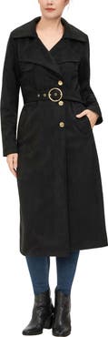 Kimi & Kai Women's Natalia Faux Suede Trench Coat