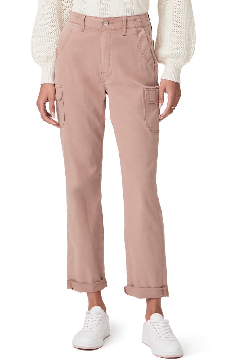 Drew High Waist Straight Leg Cargo Pants, Main, color, VINTAGE MAUVE DUNE