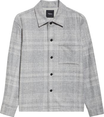 Theory Shaded Plaid Shirt Jacket | Nordstrom