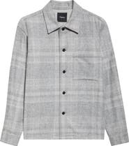 Theory Shaded Plaid Shirt Jacket
