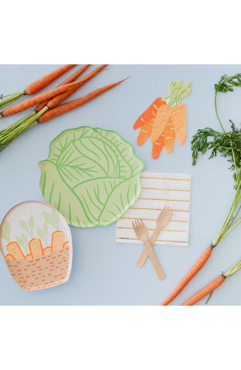 Daydream Society Bunnies In The Garden Cabbage Large Plates, Alternate, color, Asssorted Pre-Pack