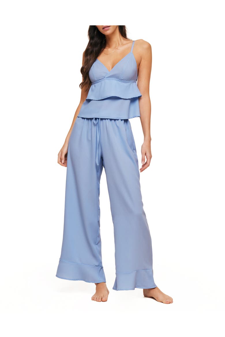 Brigita Pajama Cami & Pants Set, Main, color, Medium blue