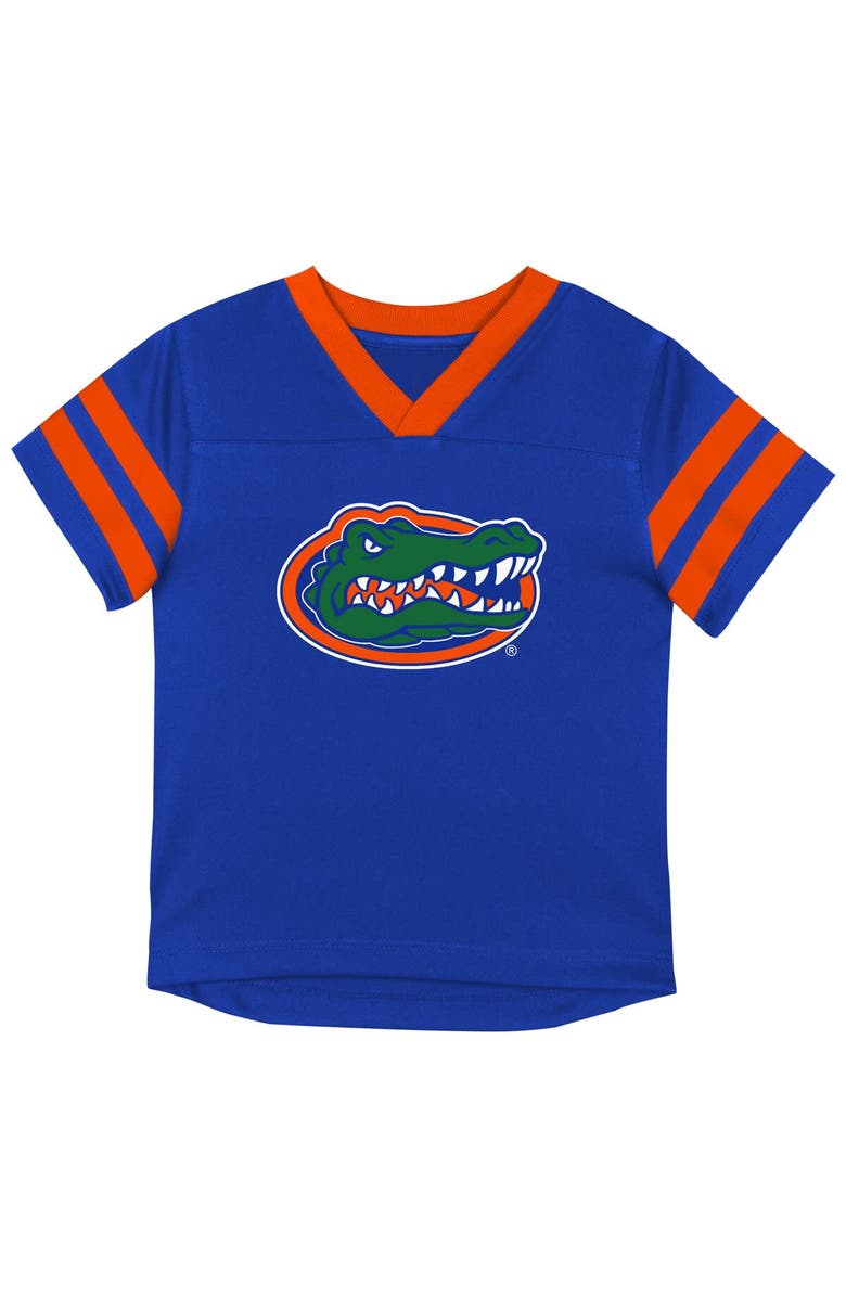 Outerstuff Youth Outerstuff Royal Florida Gators Red Zone Two-Piece V-Neck Top and Pants Set, Alternate, color, Royal