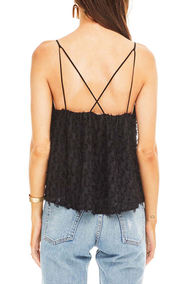 ASTR Fringe Camisole, Alternate, color, BLACK