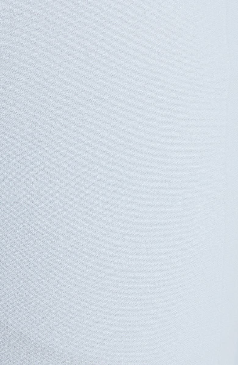 McQueen Crop Tailored Crepe Trousers, Alternate, color, Turquoise Blue