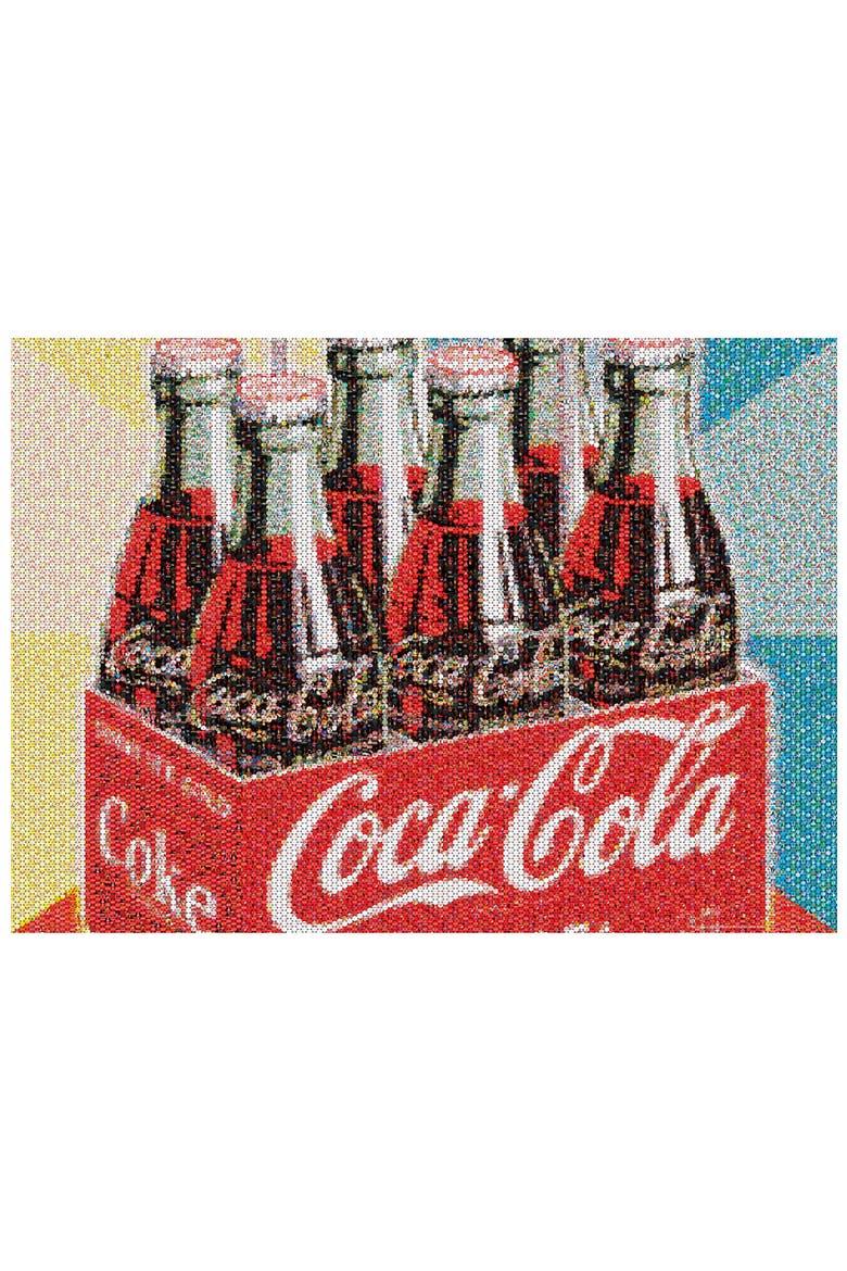 Photomosaic Bottles 1000 Piece Puzzle, Alternate, color, Multicolor
