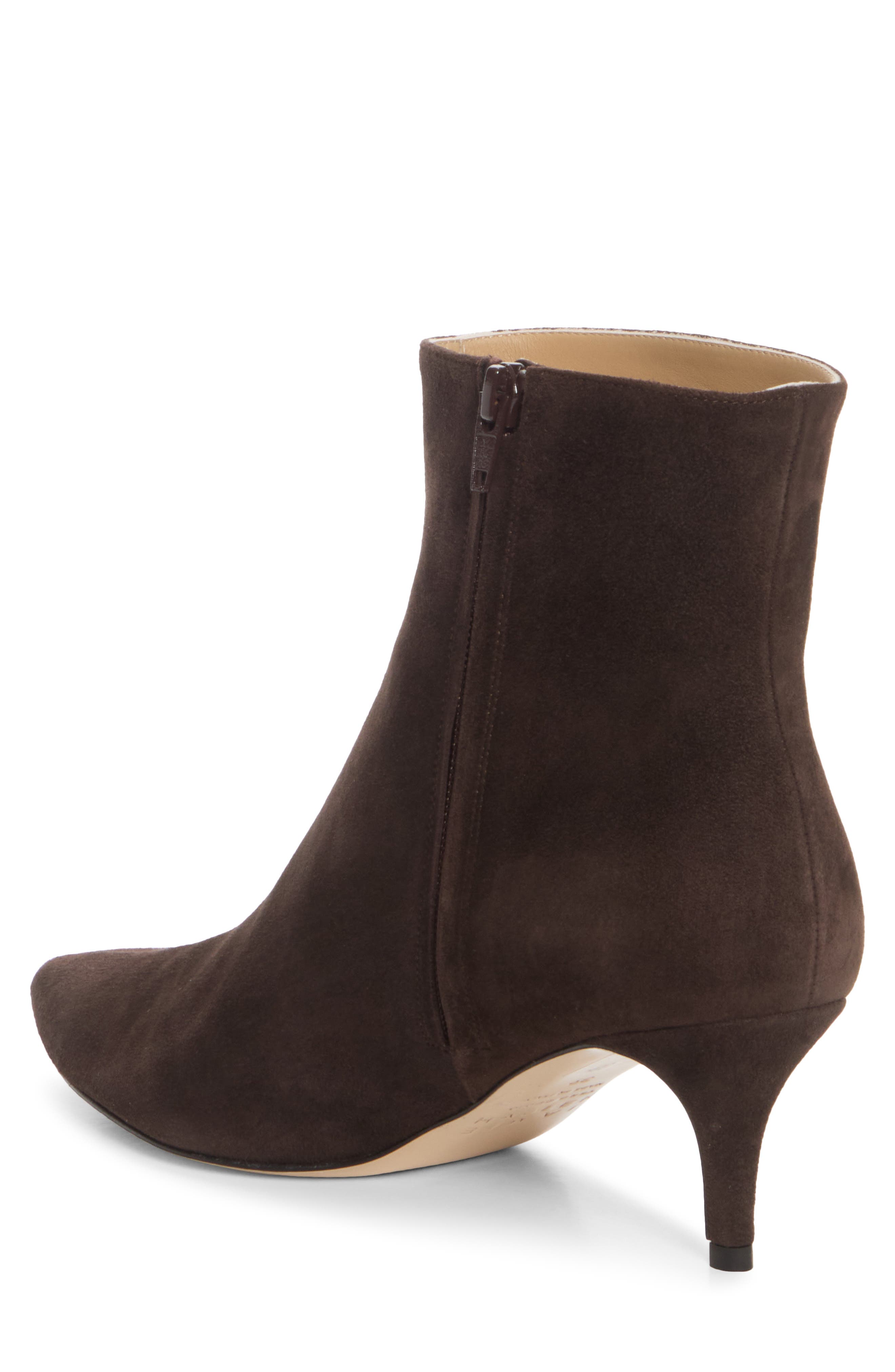 The Seamed Stiletto Leather Bootie, Alternate, color, DEEP ESPRESSO