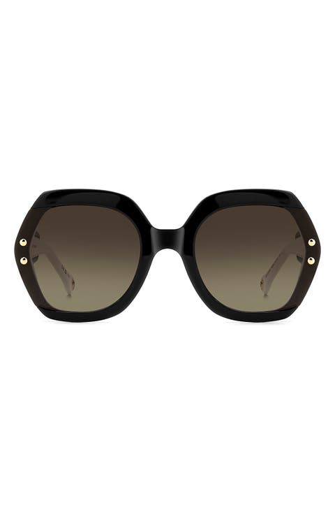 61mm Gradient Geometric Sunglasses