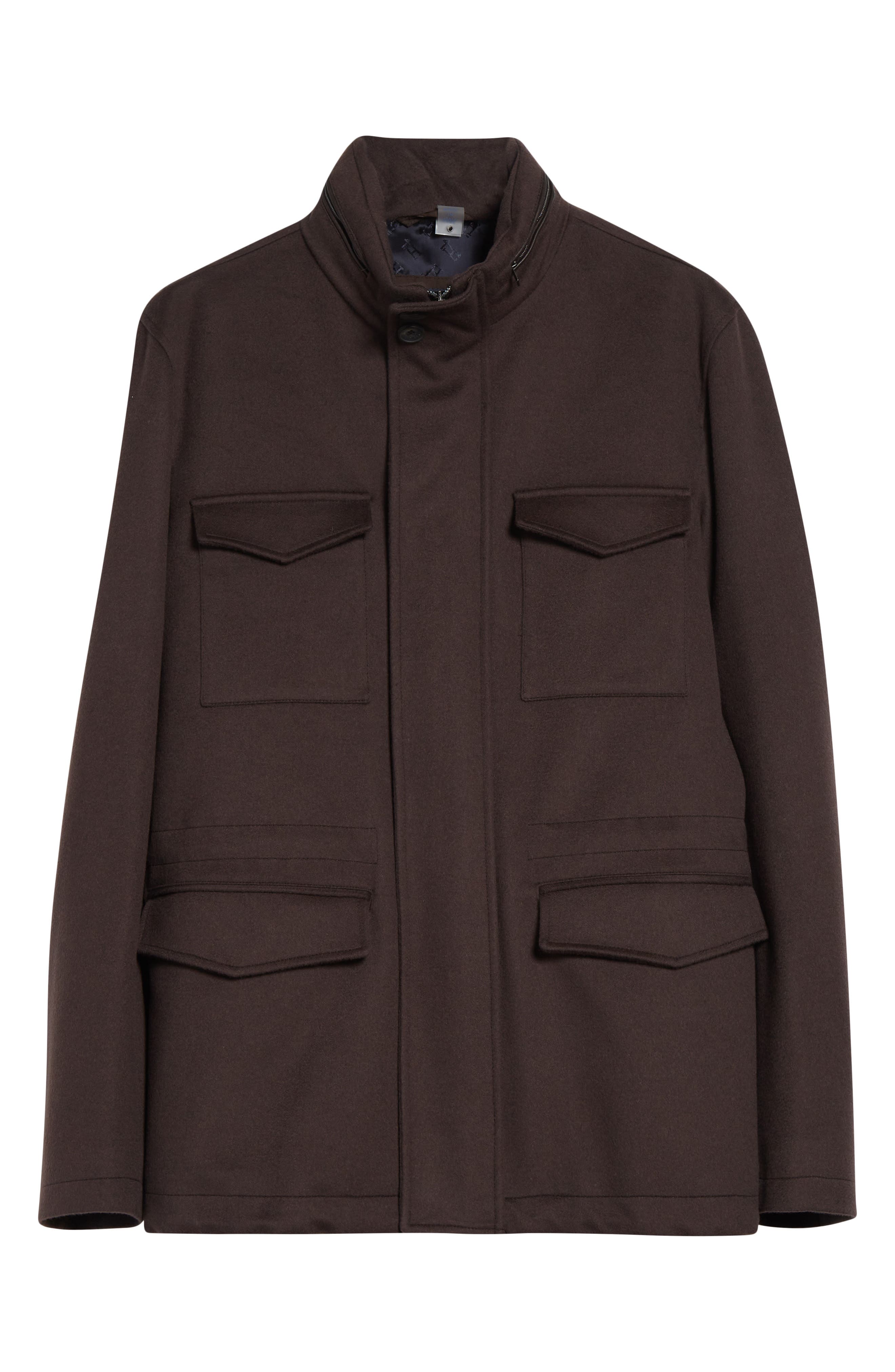 Herno Water Resistant Wool & Cashmere Field Jacket — фото 6