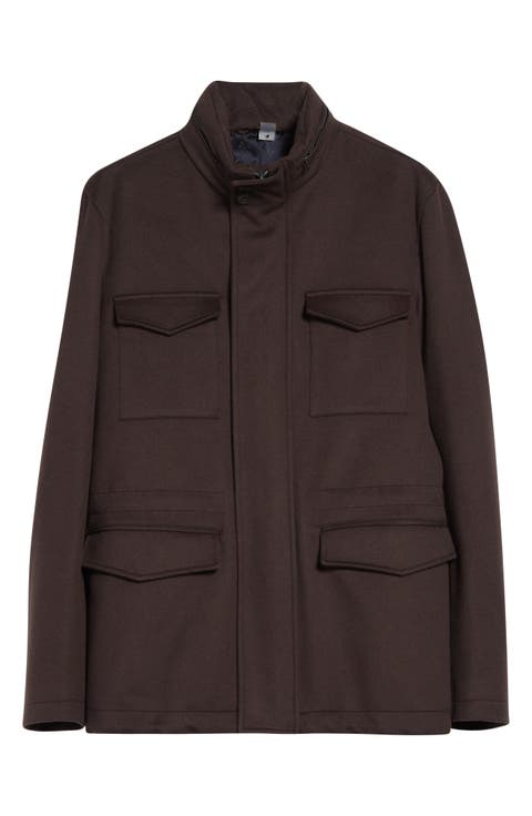 Water Resistant Wool & Cashmere Field Jacket