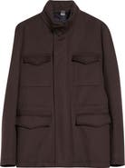 Herno Water Resistant Wool & Cashmere Field Jacket