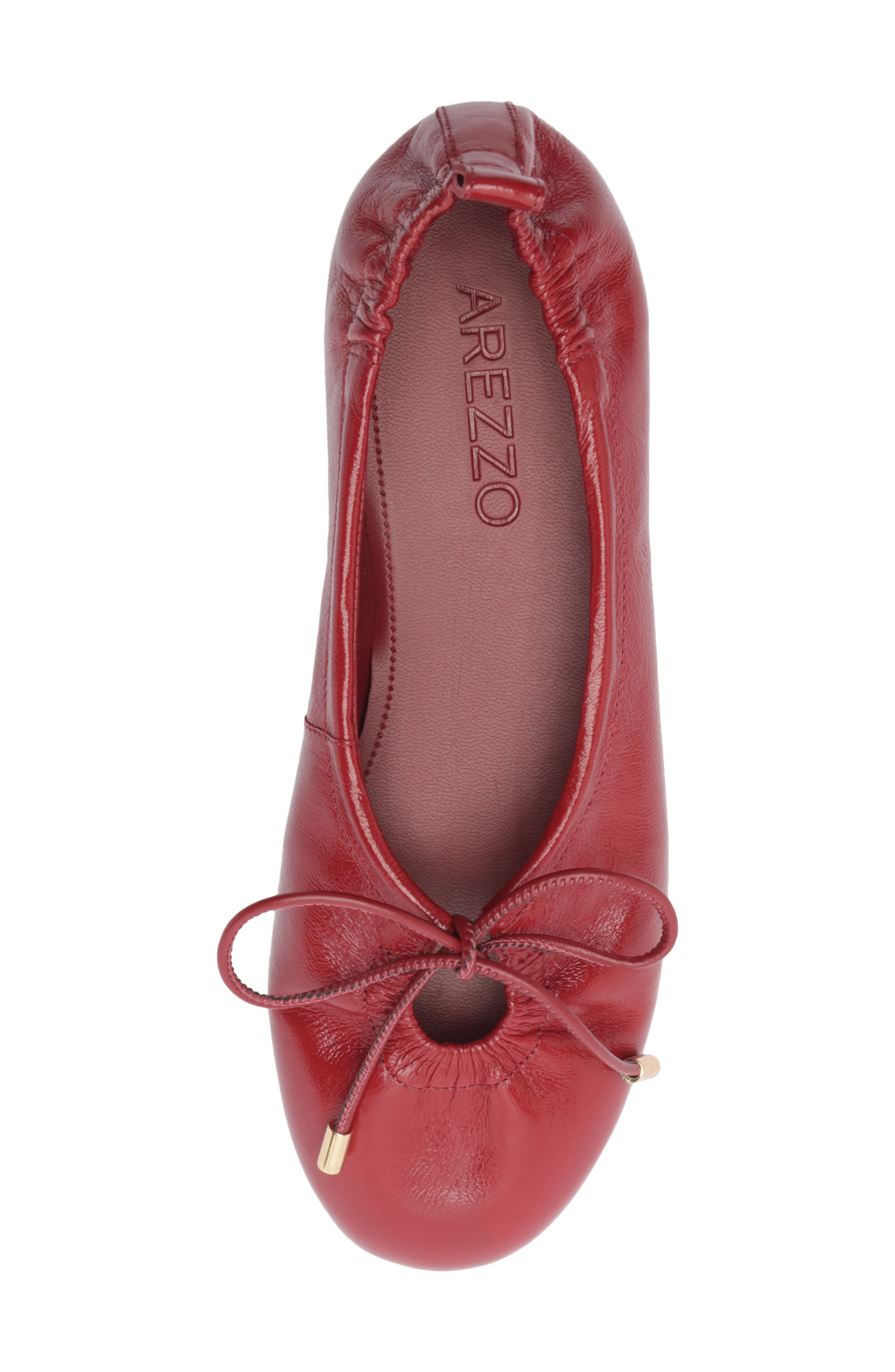 Shae Ballet Flat, Alternate, color, PASSION RED