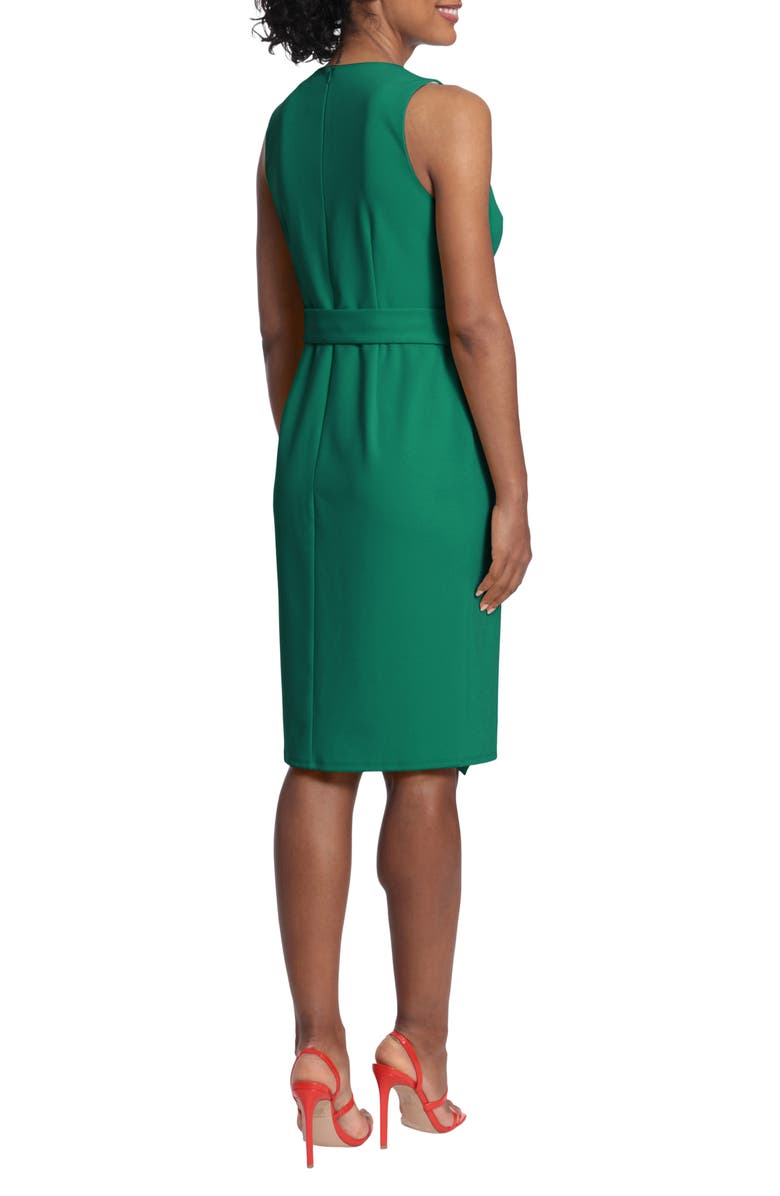 Donna Morgan Tie Waist Midi Dress, Alternate, color, 