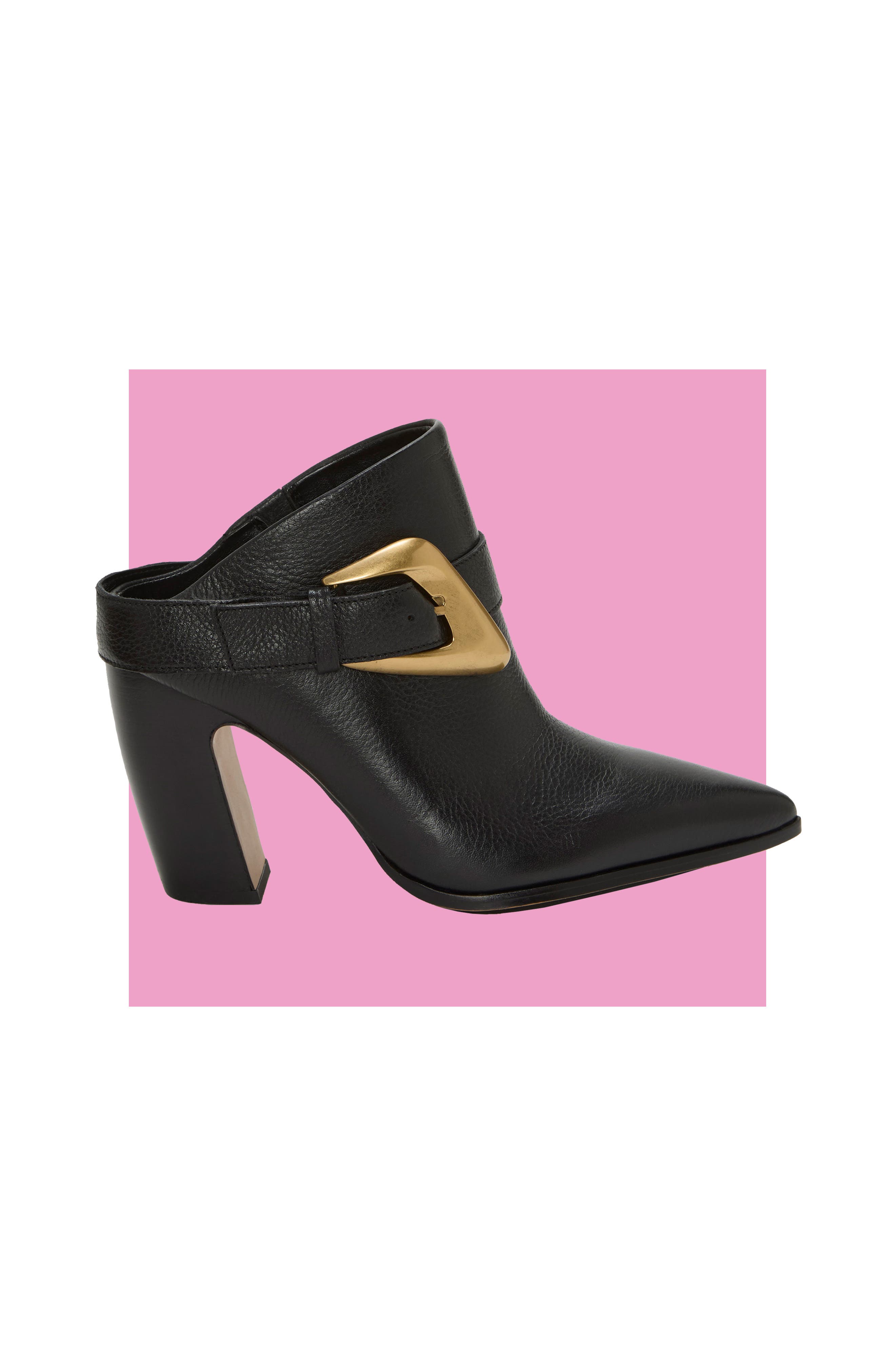 Bailey Pointed Toe Mule, Main, color, BLACK BLACK