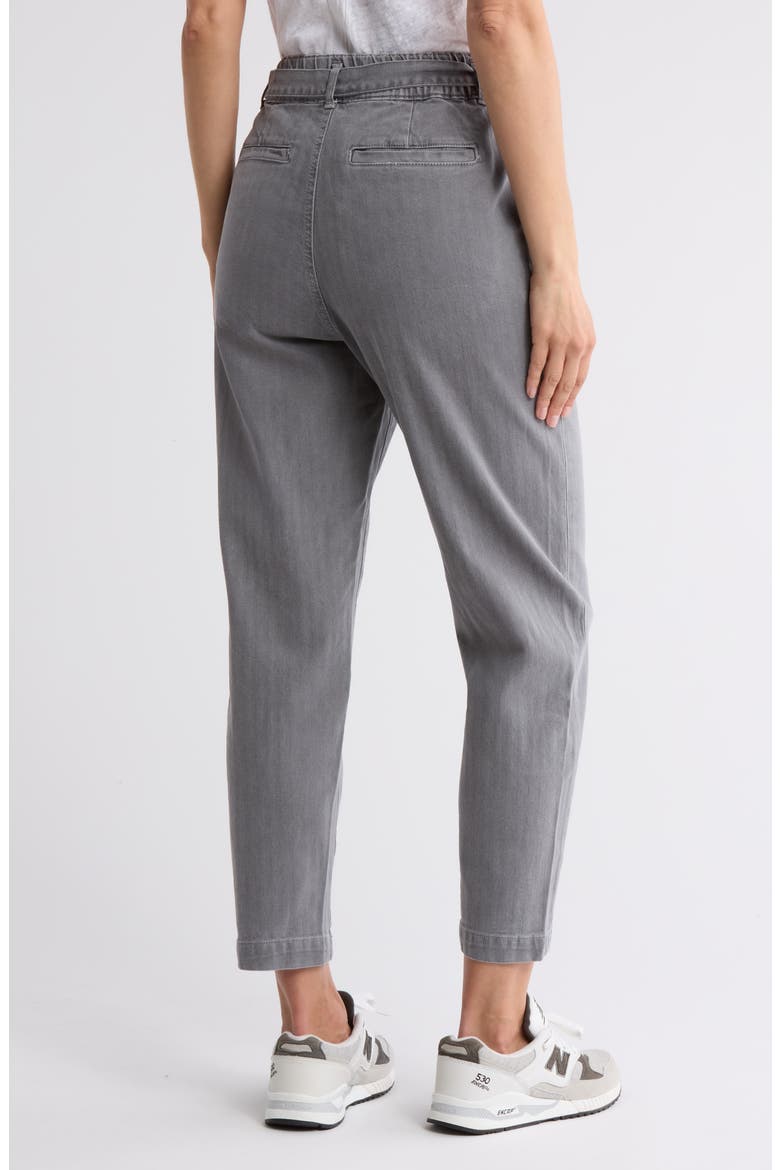 Renn Belted Paperbag Pants, Alternate, color, SULFUR SMOOTH SLATE