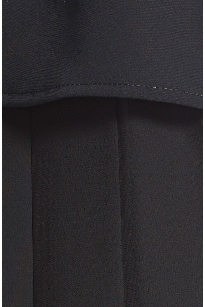ASTR Pleat Back Longline Vest, Alternate, color, BLACK