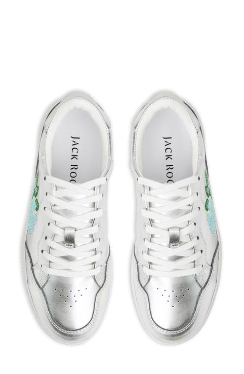 Jack Rogers Hydrangea Sneaker In Silver Multi
