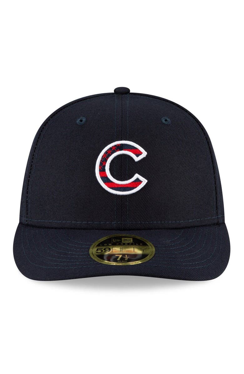 New Era Men's New Era Navy Chicago Cubs 4th of July On-Field Low Profile 59FIFTY Fitted Hat, Alternate, color, 