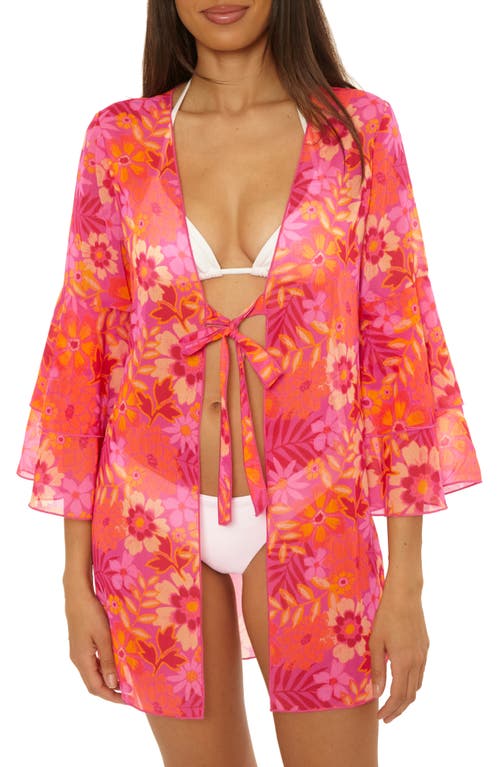 Becca Copacabana Chiffon Cover-up Tunic In Multi