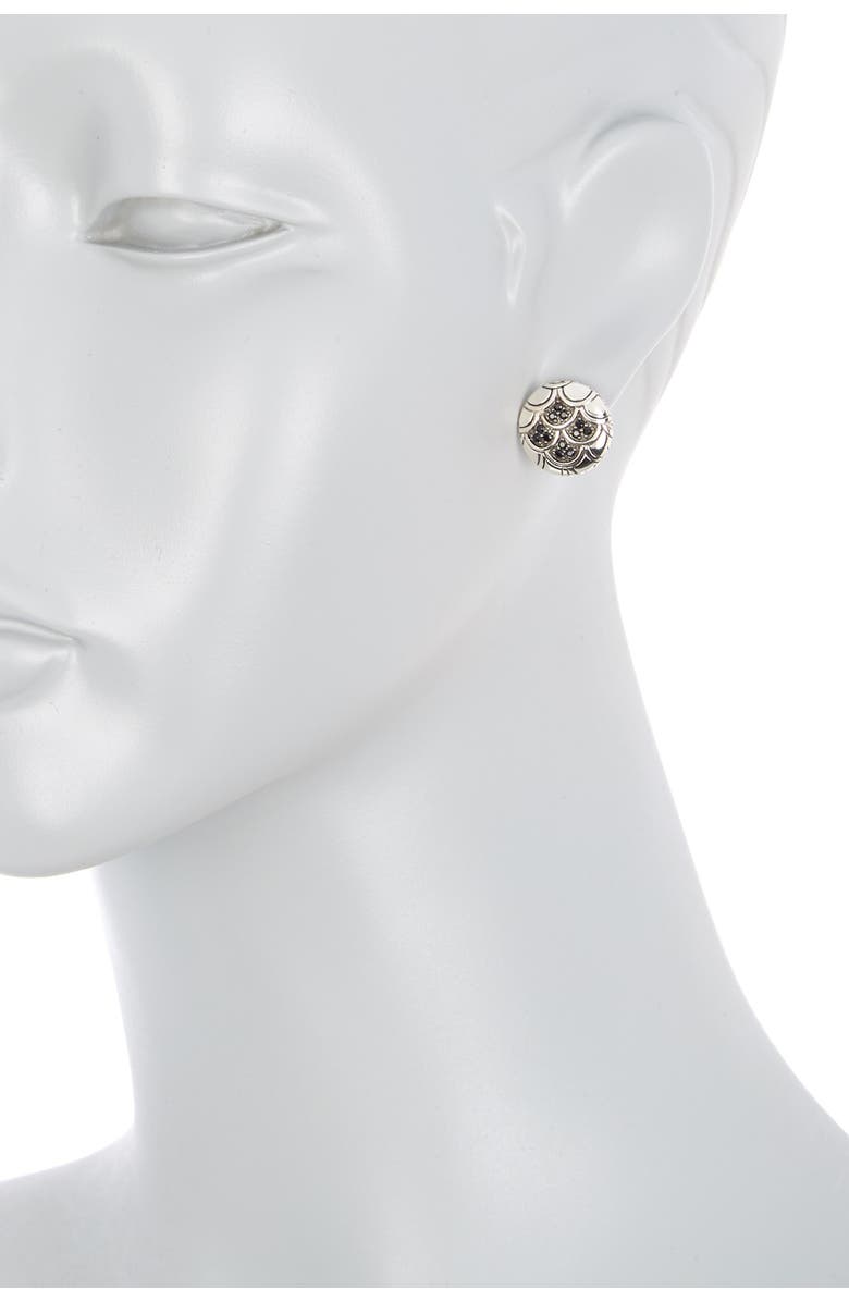 John Hardy Naga Black Sapphire Stud Earrings, Alternate, color, 