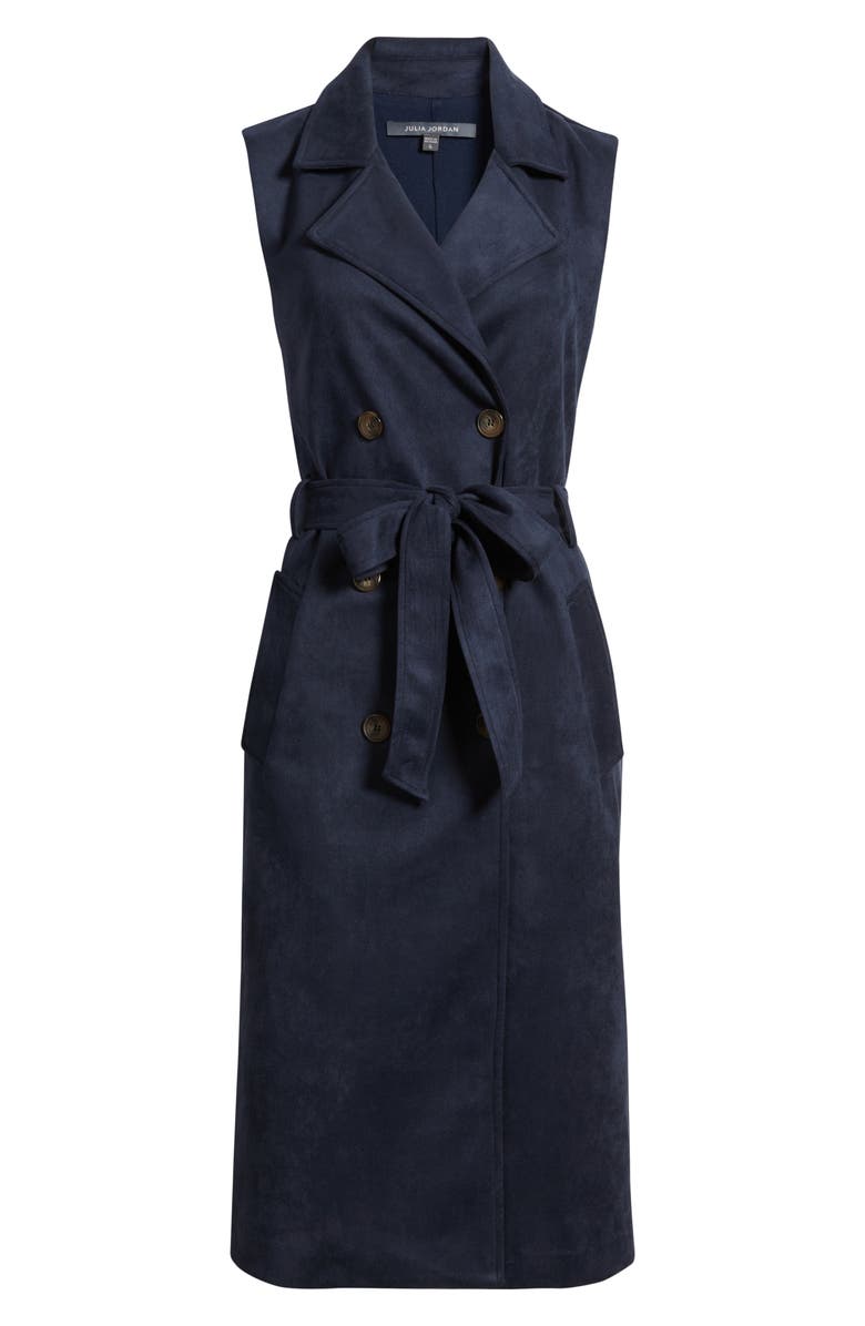 Julia Jordan Sleeveless Button Front Midi Dress, Alternate, color, 