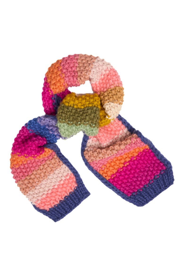 Mayflower Rainbow Knit Scarf, Main, color, MULTI