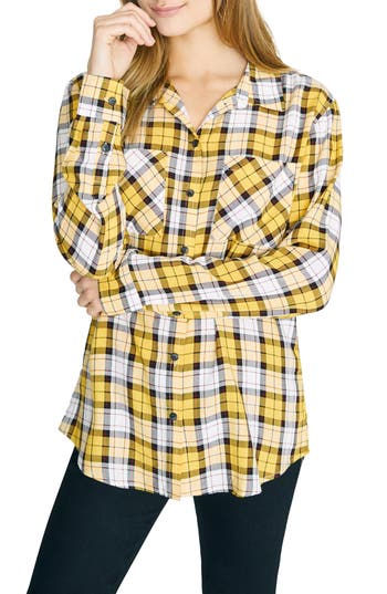 Sanctuary New Generation Plaid Boyfriend Shirt