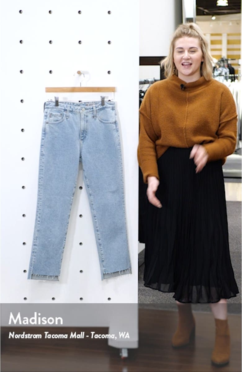The Isabelle High Waist Step Hem Ankle Jeans, sales video thumbnail