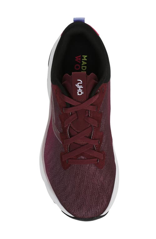 Ryka Rykä Elevate Lx Walking Sneaker In Burgundy