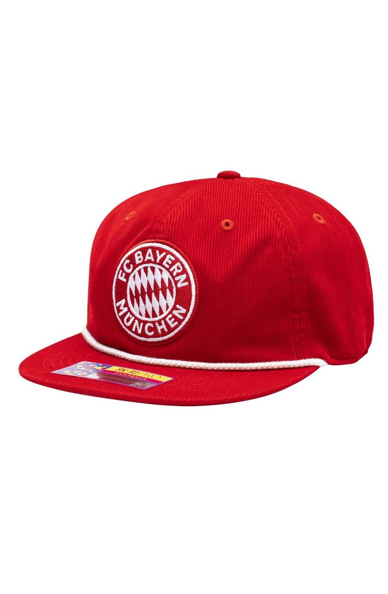 FAN INK Men's Red Bayern Munich Snow Beach Adjustable Hat, Main, color, 