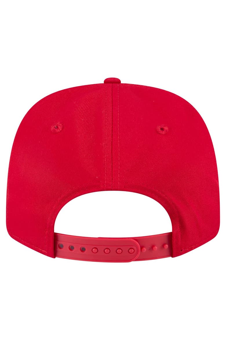 Men's New Era Red St. Louis Cardinals Circle Patch 9SEVENTY Stretch-Snap Hat, Alternate, color, Red