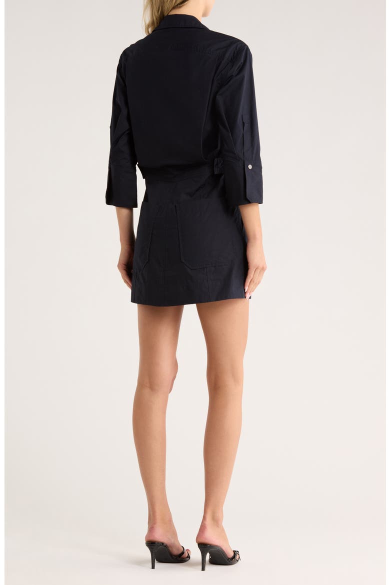 Evan Cotton Shirtdress, Alternate, color, DEEP NAVY