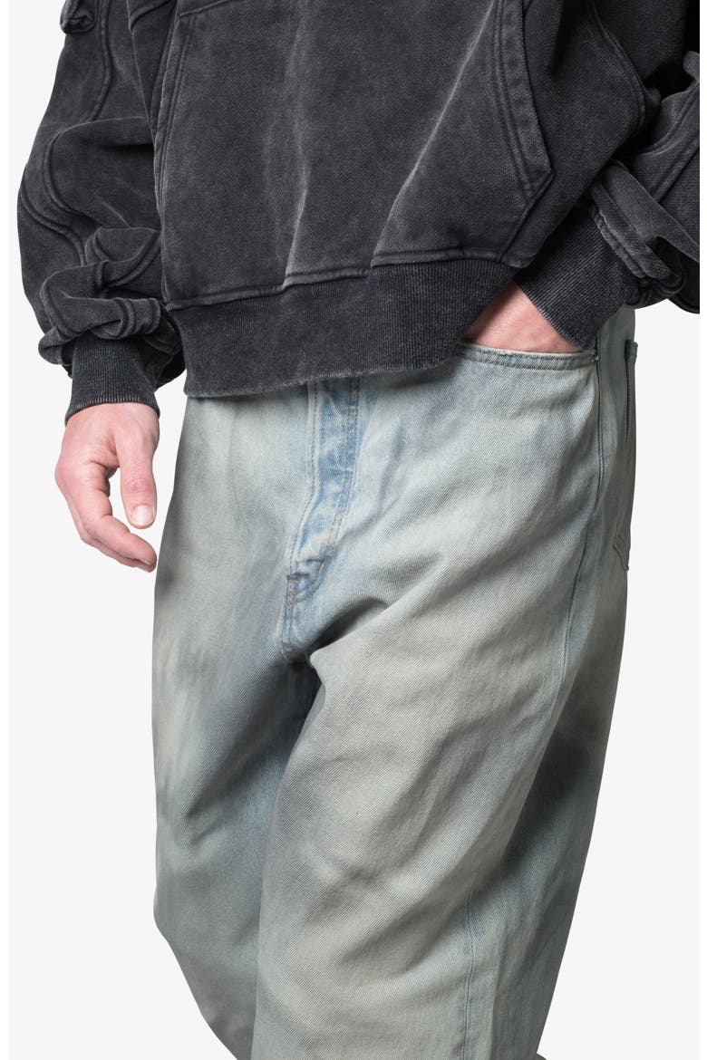 Ultra Baggy Oil Stain Jeans, Alternate, color, VINTAGE BLUE