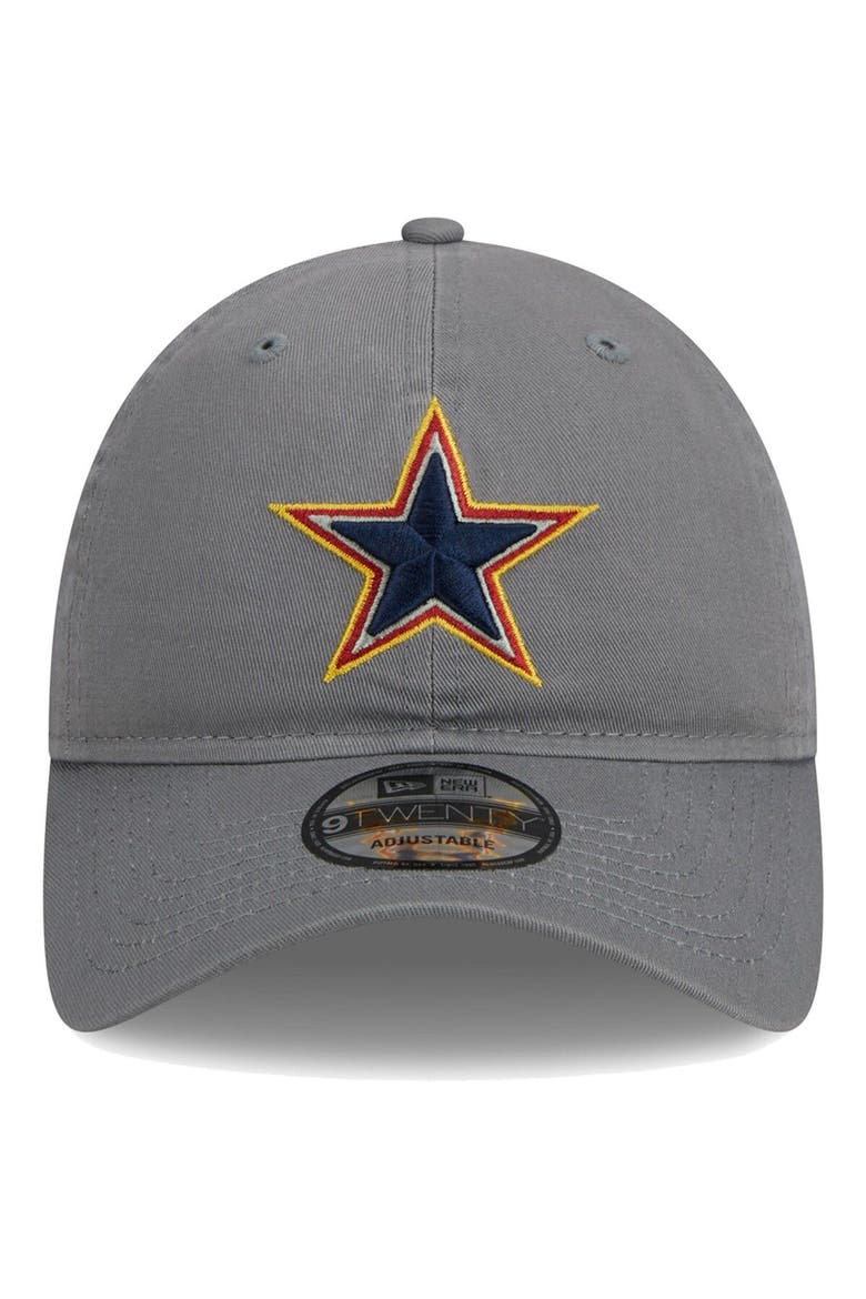 Men's New Era Gray Dallas Cowboys Color Pack 9TWENTY Adjustable Hat, Alternate, color, Gray