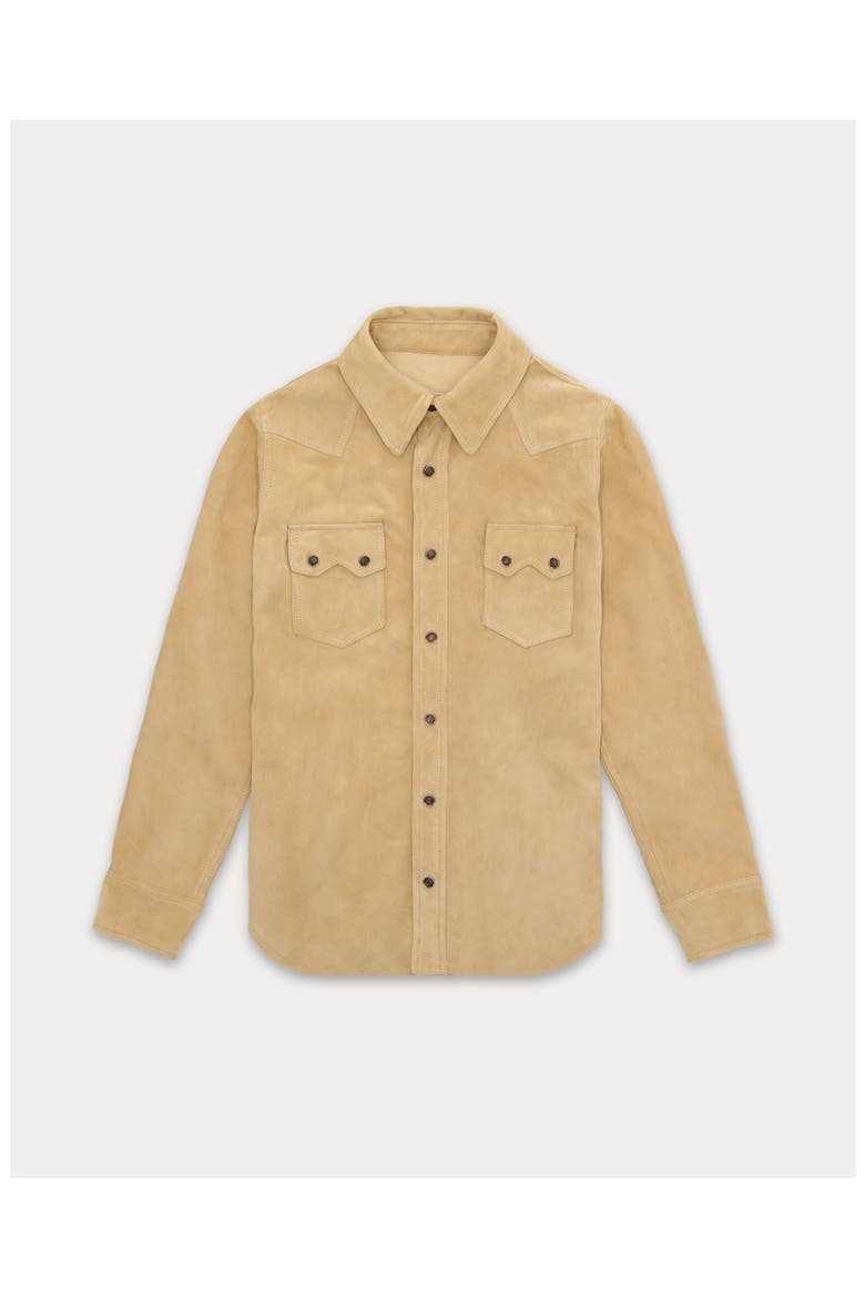 Toledo Suede Shirt, Main, color, Beige