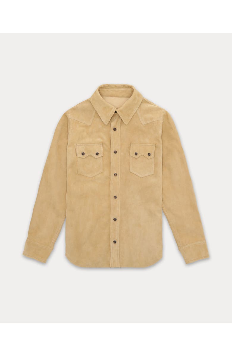 Fortela Toledo Suede Shirt, Main, color, Beige