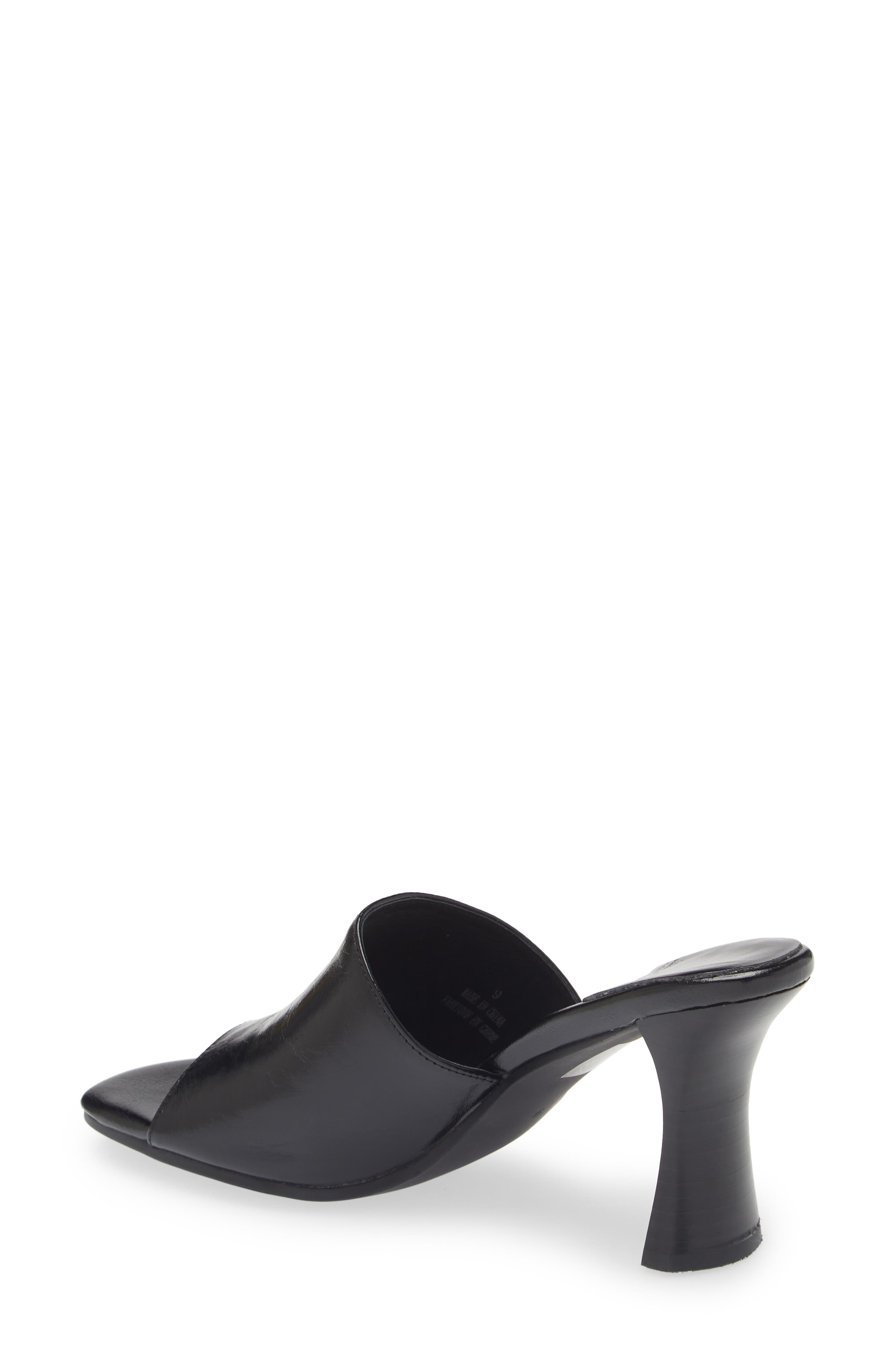 Gossiping Slide Sandal, Alternate, color, BLACK