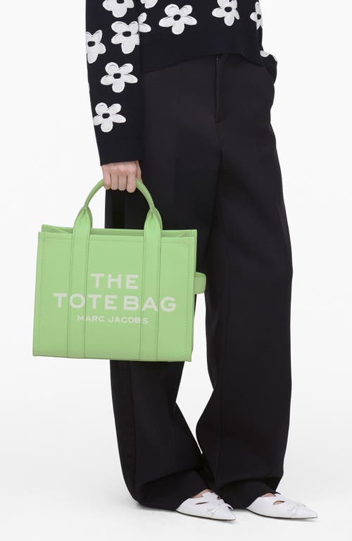 Marc Jacobs The Leather Small Tote Bag Peppermint In Peppermint