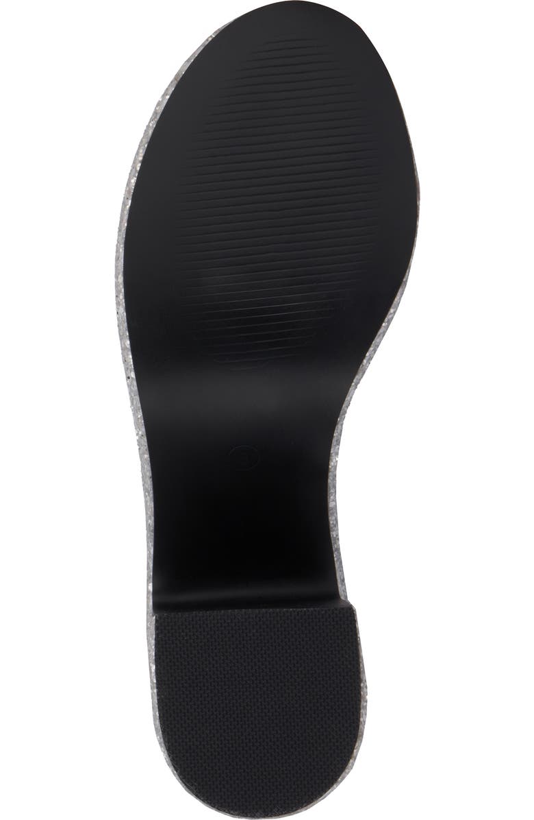 OLIVIA MILLER Capricorn Glitter Platform Sandal, Alternate, color, Silver Glitter