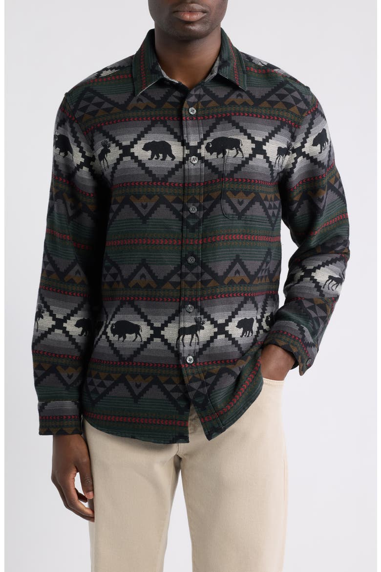 Marshall Chamois Shirt, Main, color, LOST TRAIL BLACK