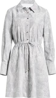 Sam Edelman Floral Long Sleeve Shirtdress