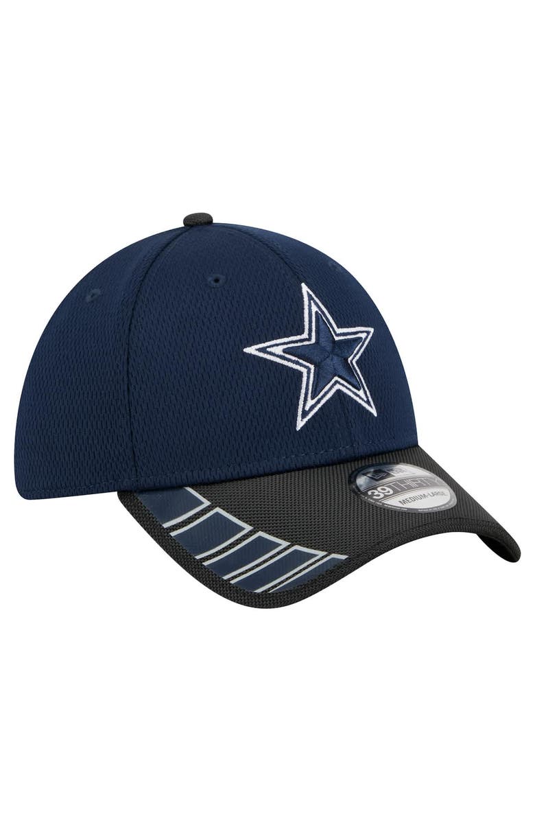 New Era Men's New Era Navy/Black Dallas Cowboys Visor Hit 39THIRTY Flex Hat, Alternate, color, Navy