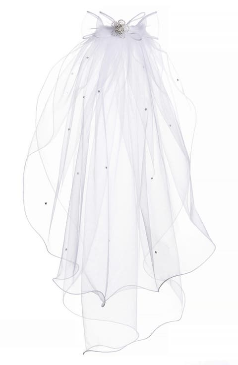 Beaded Bow & Veil (Big Girls)
