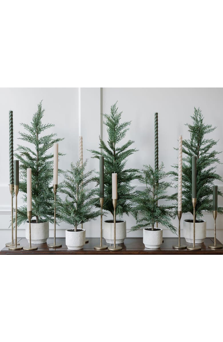 CG Hunter Handcrafted Antique Brass Candlesticks, Alternate, color, Brass